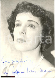 Autografo originale 1957 ANNA PROCLEMER Fotografia con dedica autografa 1