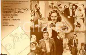 Materiale pubblicitario d’epoca 1937 Alfred SANTELL Pronto per due volantino film 1