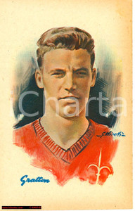 Cartolina originale da collezione 1948 Guido Gratton, calciatore U.S. Triestina NV 1