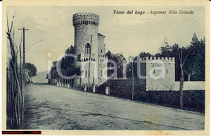 Cartolina originale da collezione 1925 Torre Lago Puccini  Ingresso Villa Orlando 1