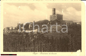 Cartolina originale da collezione 1925 Poppi  Arezzo  Panorama da levante NV 1