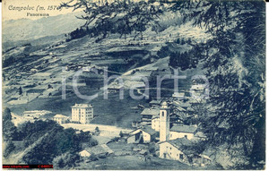 Cartolina originale da collezione 1916 Champoluc di Ayas - Valle d'Aosta *Veduta generale 1
