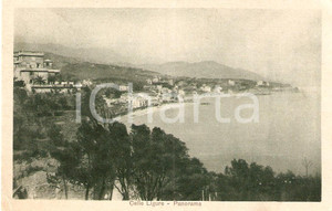 Cartolina originale da collezione 1931 CELLE LIGURE (SV) Scorcio panoramico sul mare*Cartolina FP VG 1