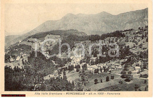 Cartolina originale da collezione 1910 ca RONCOBELLO BG Alta Valle Brembana FP NV 1