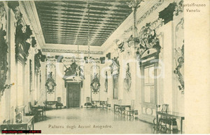 Cartolina originale da collezione 1923 CASTELFRANCO VENETO (TV) Palazzo AZZONI AVOGADRO 1