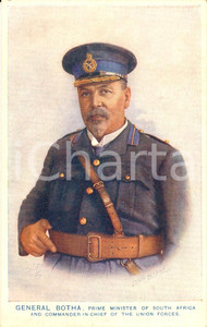 Cartolina originale da collezione 1930 ca LOUIS BOTHA Gen. Primo ministro SUD AFRICA FP 1