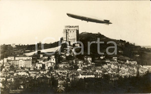 Cartolina originale da collezione 1930 ca CREST DROME Albert Monge  dirigibile ZEPPELIN  FP NV 1
