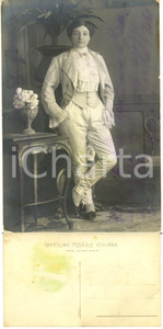 Cartolina originale da collezione 1913 OPERETTA Cantante Carmela REVELLI interpreta il duca di GUISA  AUTOGRAFO 1