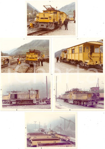 Fotografia d'epoca originale 1971 SVIZZERA Passo del SAN GOTTARDO Cantiere della galleria TRENO *Lotto 6 foto 1