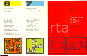 Oggetto da collezione cartaceo 1962 Ministero AGRICOLTURA Gara per la gioventÃ¹ rurale 1