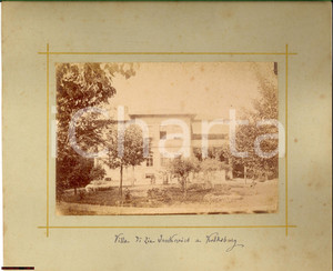 Fotografia d epoca originale 1880 ca KALKSBURG A Villa di famiglia del Conte JANKOVICS Fotografia 1