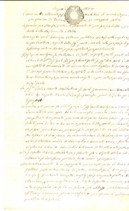 Documento originale, autentico 1862 ZERBO PV Affitto a Maria Maddalena PIETRA caseggiato con terre 1