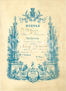 Documento originale, autentico 1904 TORINO Scuola elem. SCLOPIS Condotta Luigi SEMERIA 1