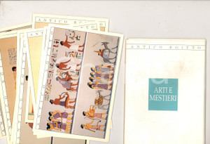 Libro, pubblicazione d epoca 1994 ANTICO EGITTO  Arti e mestieri 10 cartoline illustrate Edizioni ARTEMA 1