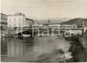 Fotografia d'epoca originale 1935 RIETI Ponte sul VELINO animata con lavandaie 1
