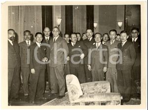 Fotografia d'epoca originale 1938 Roma Giappone - Japan military mission *Group shot 1