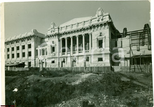 Fotografia d'epoca originale 1930 circa MILANO Costruzione nuova STAZIONE CENTRALE 1
