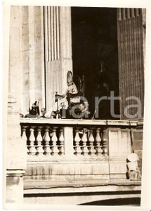 Fotografia d epoca originale 1939 ROMA Papa PIO XII in sedia gestatoria si reca a SAN PIETRO Fotografia 1