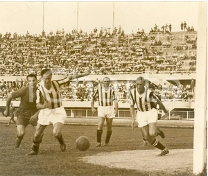 Fotografia d epoca originale 1938 TORINO Calcio JUVENTUS  FERENCVAROS Pietro RAVA Giovanni VARGLIEN Foto 1