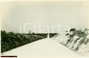 Fotografia d epoca originale 1930 CANFARANO CROAZIA Nuova strada tra VALLE e SOSSI 1