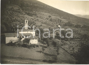 Fotografia d'epoca originale 1930 VISSO (MC) La frazione FEMATRE durante la bonifica 1