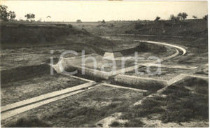 Fotografia d'epoca originale 1930 BRINDISI Collettore della bonifica di PONTE GRANDE 1