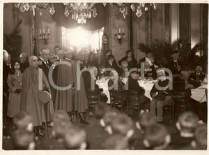 Fotografia d'epoca originale 1933 MILANO pranzo Garibaldini Montemerlo Gruppo Sciesa 1