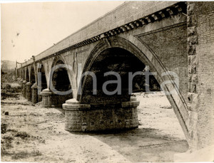 Fotografia d'epoca originale 1929 GROSSETO Inaugurazione del ponte MUSSOLINI Foto 1