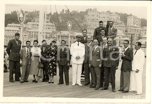 Fotografia d'epoca originale 1936 GENOVA Naz. Italiana Pugilato parte sul T/N REX 1