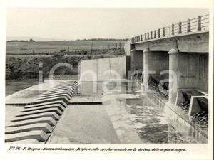 Fotografia d'epoca originale 1935 circa CATANIA Nuova diga a sbarramento a TRIGONA 1