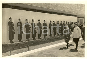 Fotografia d'epoca originale 1937 ROMA Re e STARACE passano in rivista Avanguardisti 1