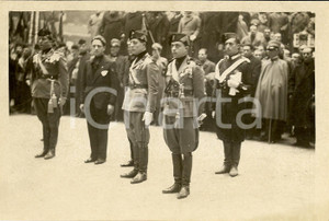 Fotografia d'epoca originale 1928 MILANO Cerimonia pubblica con alti esponenti del PNF *Fotografia 18x13 1