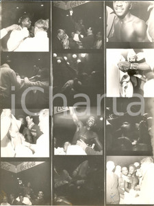 Fotografia d'epoca originale 1950 ca MILANO PUGILATO Ritratti Sandy SADDLER dopo un incontro *Foto 12 provini 1