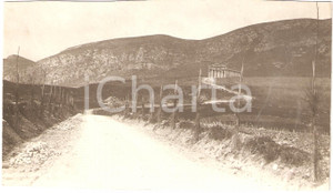 Fotografia d epoca originale 1932 SEGESTA La strada per il Tempio greco VERA FOTOGRAFIA 1
