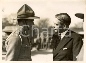 Fotografia d epoca originale 1940 INGHILTERRA WW2 Anthony EDEN visita batterie antitank Fotografia 1