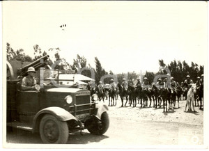 Fotografia d epoca originale 1936 ADDIS ABEBA ETIOPIA AOI Parata militare per VicerÃ¨ Pietro BADOGLIO Foto 1
