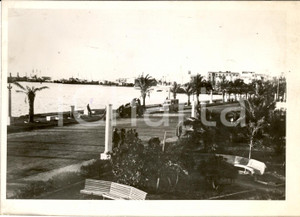 Fotografia d epoca originale 1940 ca BENGASI LIBIA Il lungomare MUSSOLINI e il porto Fotografia ANIMATA 1