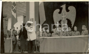 Fotografia d epoca originale 1942 MARINA MILITARE WW2 Anniversario fondazione Milizia Artiglieria 1