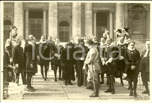 Fotografia d epoca originale 1929 VATICANO Elena d ORLEANS Duchessa d AOSTA dopo udienza a SAN PIETRO Foto 1