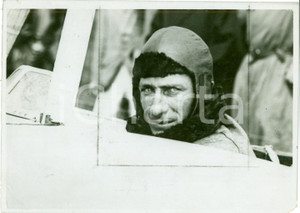 Fotografia d epoca originale 1924 PARIS Aviatore Maurice DROUHIN batte record di durata in aereo FOTO 1