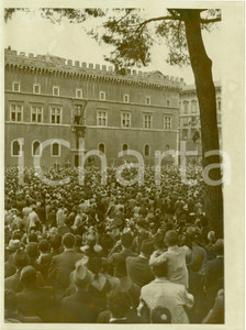 Fotografia d epoca originale 1939 ROMA Folla acclama il DUCE a Palazzo VENEZIA Fotografia 1