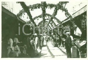 Fotografia d epoca originale 1932 TRIPOLI LIBIA Mercato europeo per SAGRA DELL UVA Fotografia 1