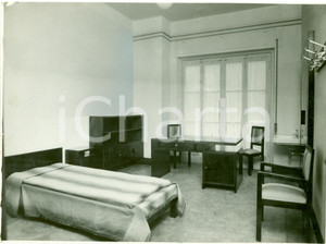 Fotografia d epoca originale 1934 GENOVA Camera da letto a CASA DELLO STUDENTE Fotografia 1