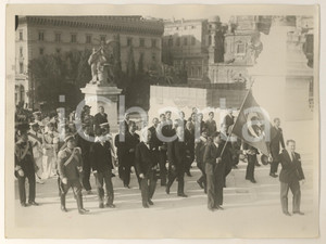 Fotografia d epoca originale 1932 ROMA Arrivo primo ministro egiziano ISMAIL SIDKY PASHA a Milite Ignoto FOTO 1