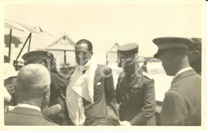 Fotografia d epoca originale 1940 ca Libia UMBERTO II visita 89 SQUADRIGLIA AEREA Fotografia 1
