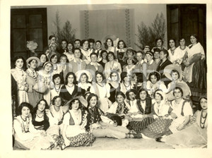 Fotografia d epoca originale 1930 ROMA Ragazze Fasci Femminili in costume per nazionaliste tedesche FOTO 1