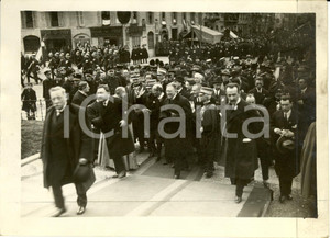 Fotografia d epoca originale 1923 MILANO 75Â°ANNIVERSARIO CINQUE GIORNATE Luigi MANGIAGALLI sindaco e autoritÃ  1