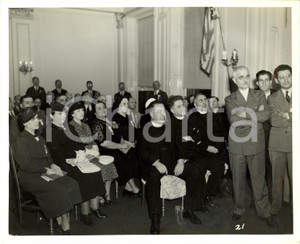 Fotografia d epoca originale 1937 PHILADELPHIA USA Grande Convenzione FIGLI d ITALIA cerimonia ufficiale 1