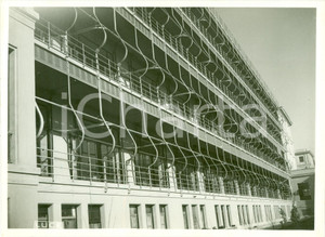 Fotografia d epoca originale 1934 ROMA Balconate ospedale sanatoriale BENITO MUSSOLINI Fotografia 1