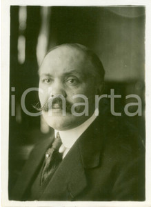 Fotografia d epoca originale 1928 PARIS Ritratto Louis LOUCHEUR vecchio Ministro Finanze Fotografia 1